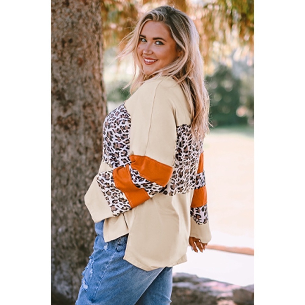 Leopard Color Block Patchwork Plus - Picture 9 of 11